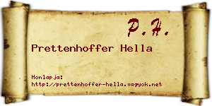 Prettenhoffer Hella névjegykártya